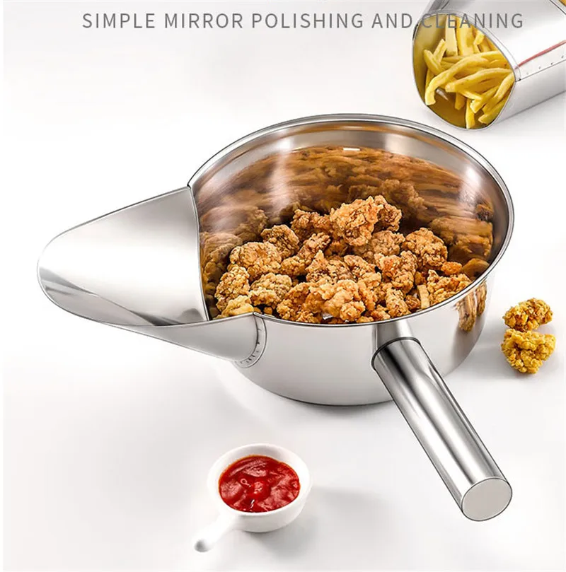 Корзина для картофеля фри из нержавеющей стали 304 Упаковочная воронка