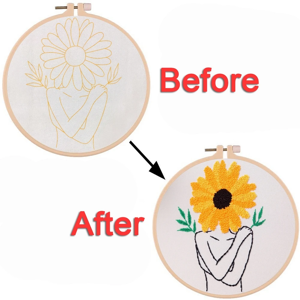 Female Growth / Feminist Hoop Art Embroidery Kit Gift Stitching Modern for Beginner | Дом и сад