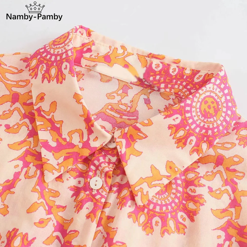 

2021 New Summer Women Vintage Floral Print Big Swing Ruffles Mini Dress Female Vintage Breasted Lace Up Sashes Dressese