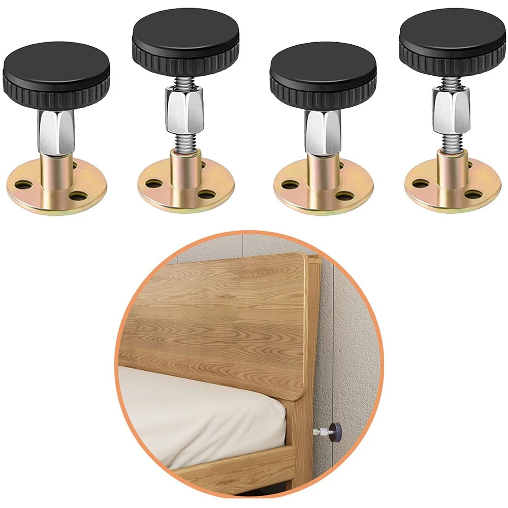 Anti-shake Tool, Threaded Headboard Stoppers Bedside Anti Shake Tool, Telescopic Support Shock Absorption