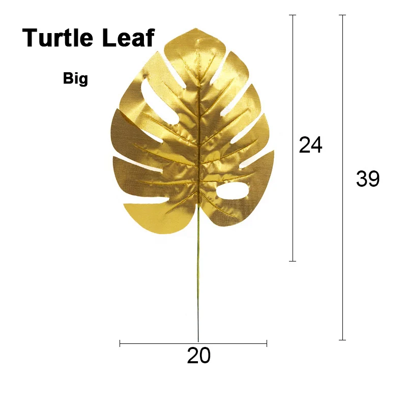 M Gold turtle leaves 19 различных стилей имитации листьев поддельные листья растений для фотографии аксессуары для фона студийные фоны для съемки реквизит - Цвет: M Gold turtle leaves
