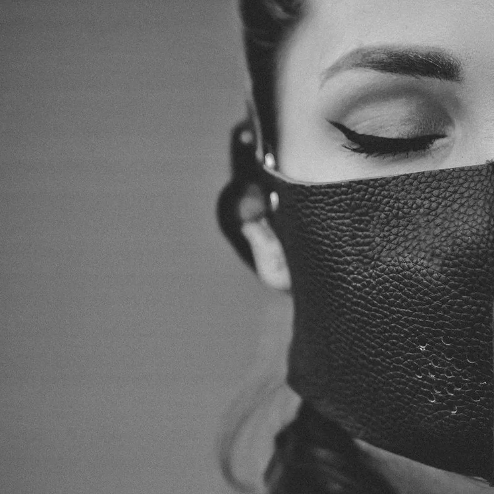 

M06 Leather Mask For Women Men Punk Black Mask Breathable Cycling Masks Windproof And Dustproof PU Anti-haze