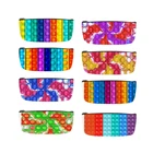 Чехол для карандаша с пузырьками, игрушки-антистресс на молнии, силиконовый мягкий чехол для ручек для взрослых и детей, антистрессовые игрушки для снятия стресса