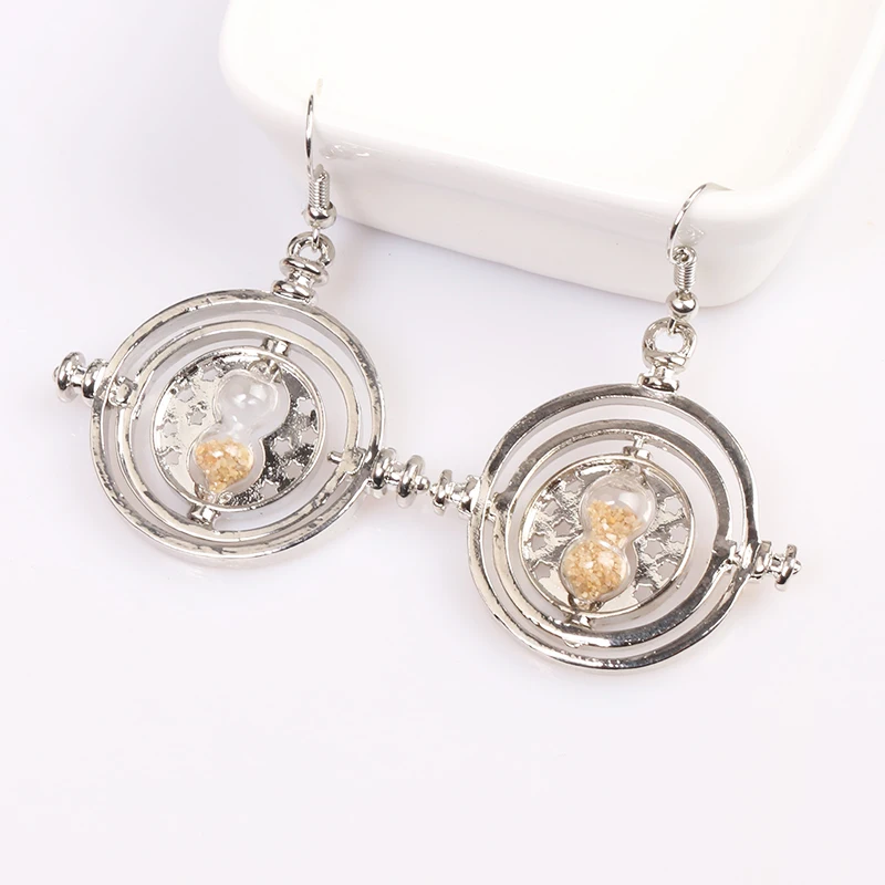 

American TV series Time Turner earrings magic equipment ladies jewelry decorative pendant