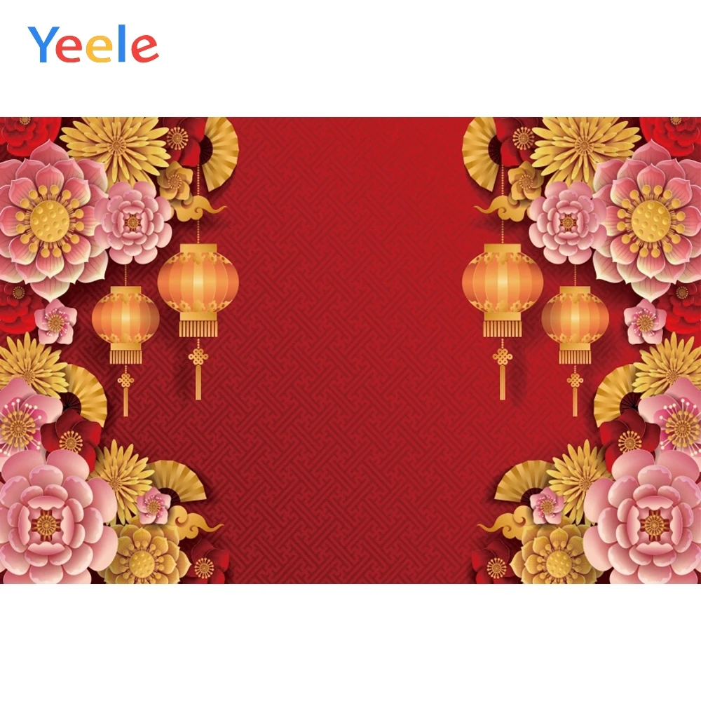 Yeele с новым годом китайский фонарь цветок фотосессия фотография фоны