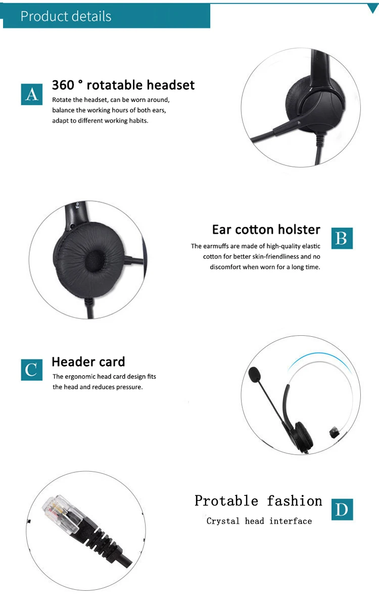 Онлайн-обучение чистый класс шумоподавление микрофон гарнитура Call-центр офисный