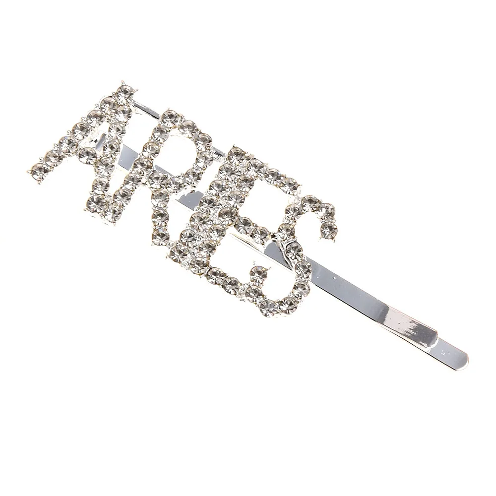 1 шт. заколка для волос с жемчугом английская неделя буквенным принтом стразы