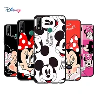 Black Soft Mickey and Minne BFF For Huawei Y9S Y6S Y8S Y9A Y7A Y8P Y7P Y5P Y6P Pro Prime 2020 2019 Phone Case