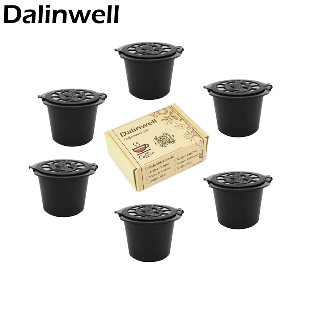 6 шт./компл. многоразовая зеркальная чашка черный многоразовый фильтр для