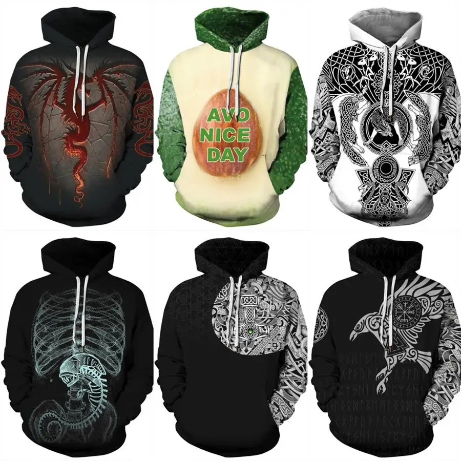 OneLineFox 3d худи Скелет толстовки для мужчин женщин унисекс Топы праздничный пуловер