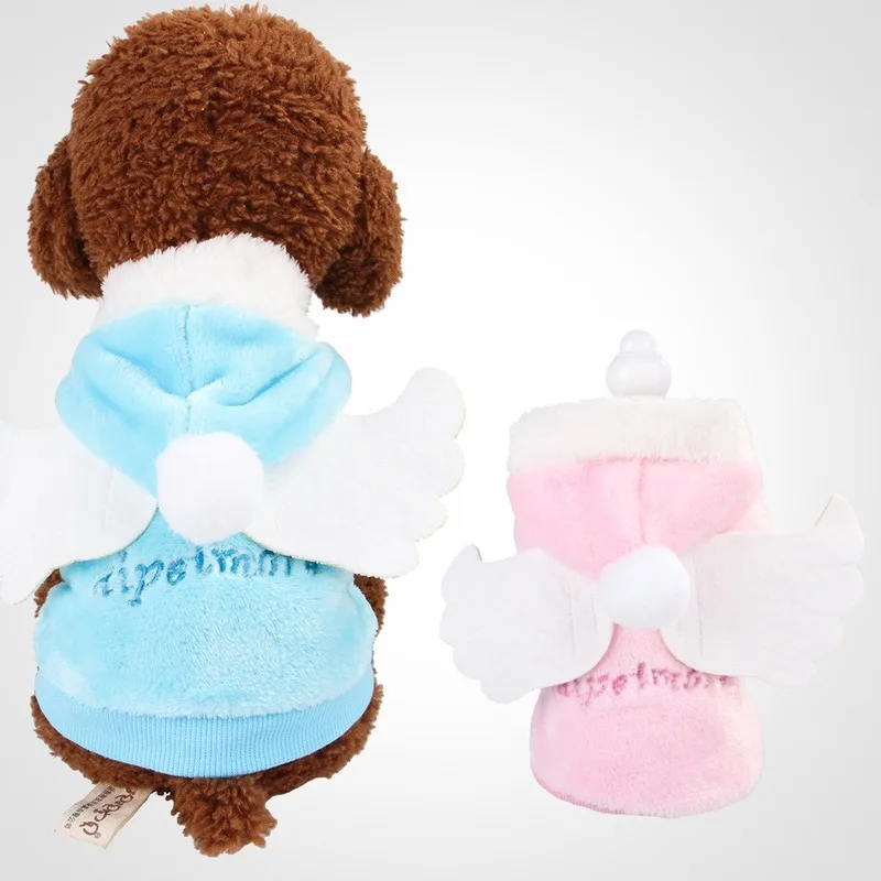 PUOUPUOU забавная Одежда для собак с героями мультфильмов зимняя теплая одежда