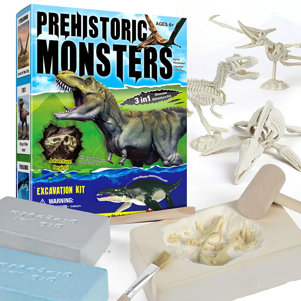 

Educational and educational toys Tyrannosaurus rex archaeological excavation set Pterodactyl ichthyosaur simulation toy