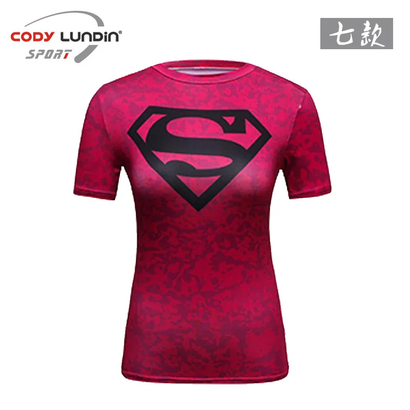 Женская футболка для бега Спортивная компрессионная с коротким рукавом