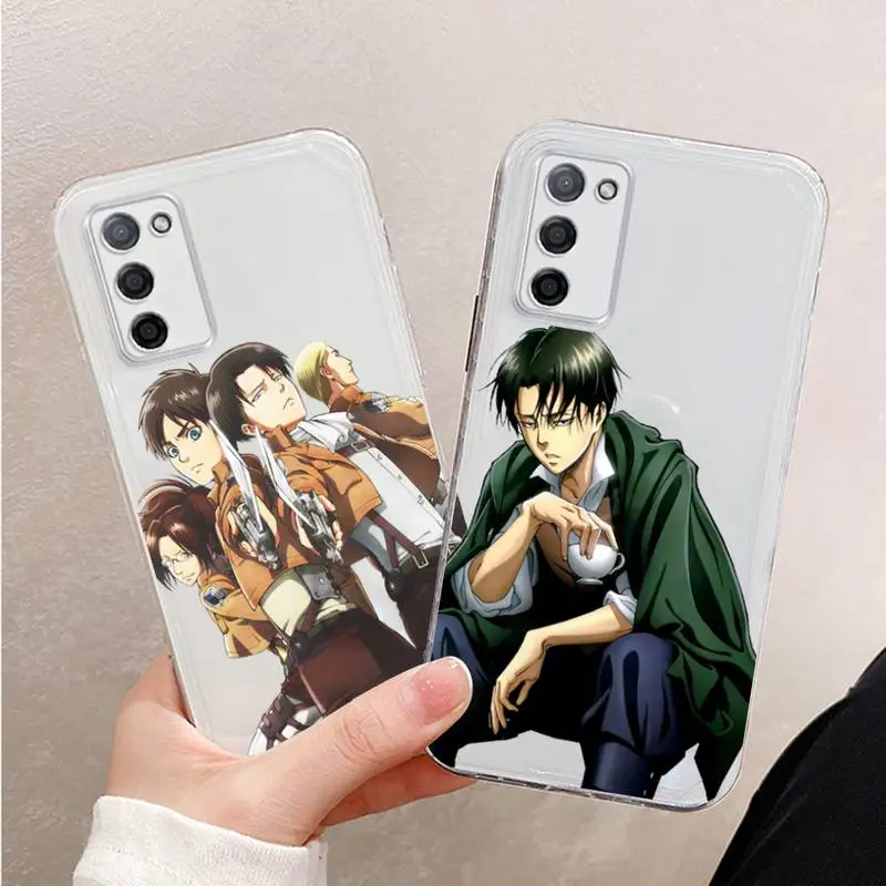 

Anime Japanese attack on Titan Phone Case For Xiaomi Mi 11 Ultra Lite 10 Redmi Note 9 8 7 9a K30S K40 Pro Transparent Coque