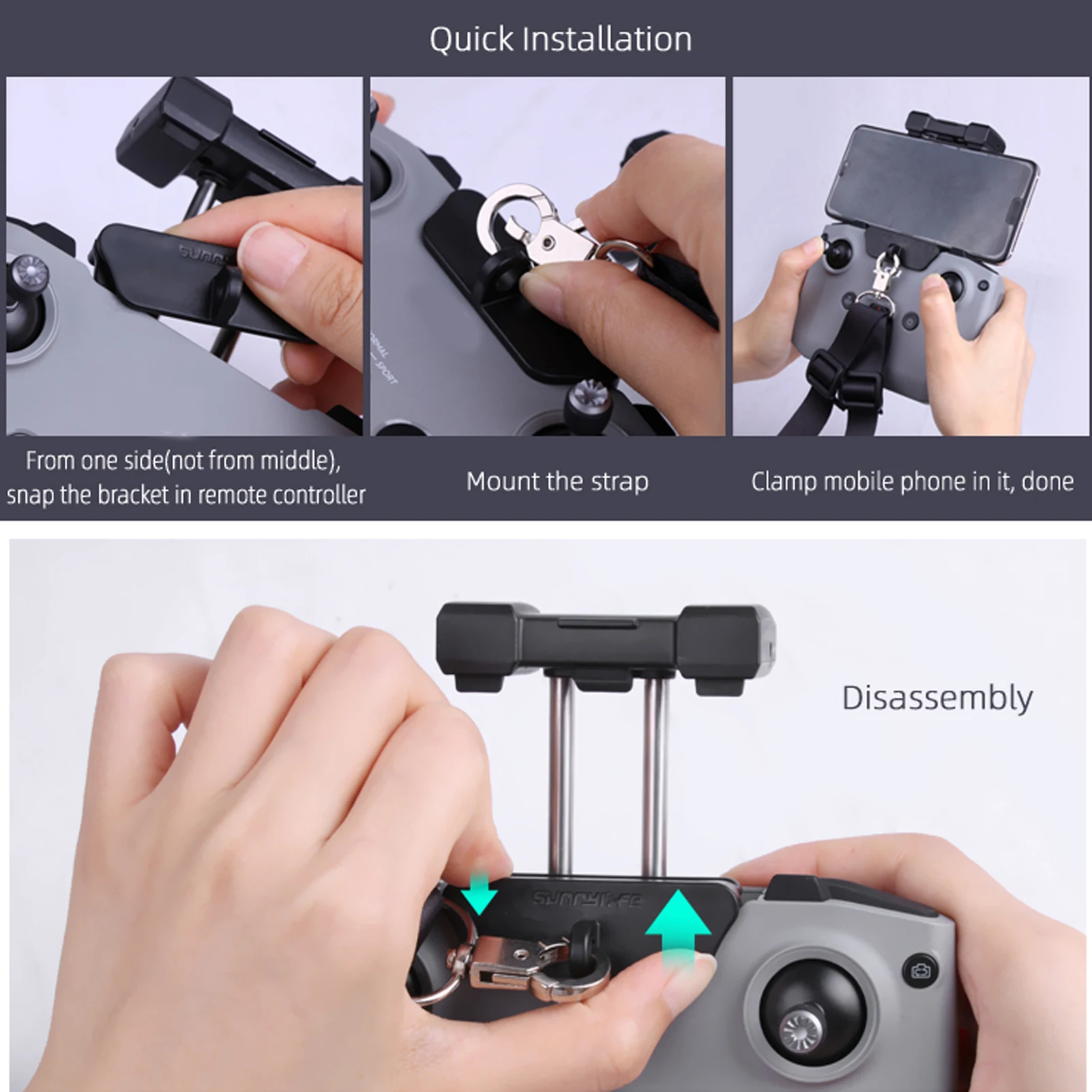 

RC Bracket Strap for DJI Air 2S Mavic Air 2 Remote Control Drone RC Parts Accessories