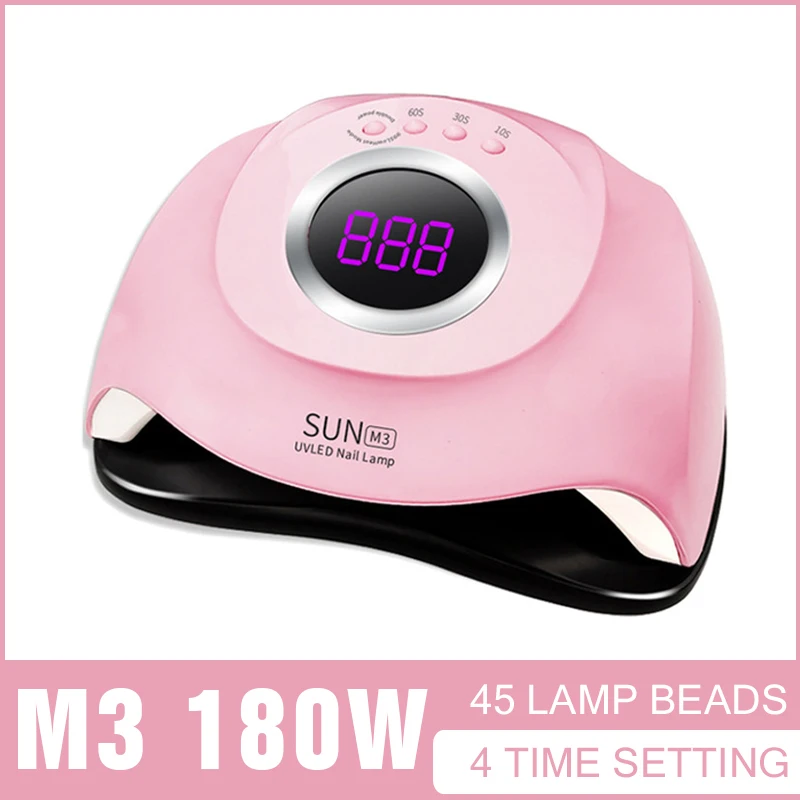 Лампа SUN M3 маникюрная светодиодсветодиодный для сушки гель-лака 180/72/34 Вт | Красота