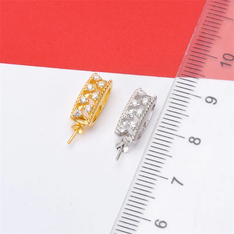 

Jewelry Handwork Pendant Base S925 Sterling Silver Pearl Pendant Accessories And Parts Findings Jewelry For DIY Fittings Women