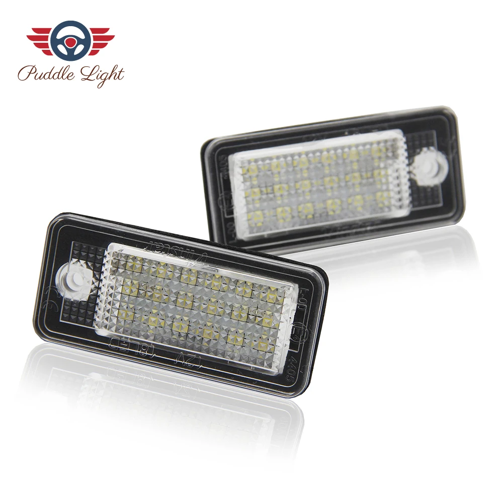 18 SMD 2x18 светодиодный номерной знак светильник лампа для Audi A3 S3 A4S4 S4 B6 B7 A5 S5 A6 C6 S6 A8 S8 Q7 RS4 RS6 Плюс/ОО - Испускаемый цвет: 18 SMD