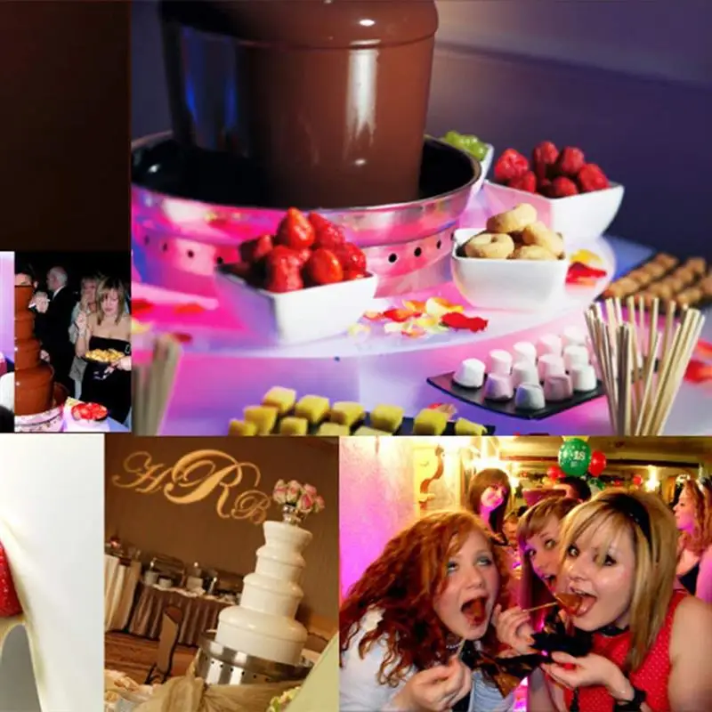 

3 Tiers Chocolate Fountain DIY Mini Hot Chocolate Fountain Electric Melting Machine
