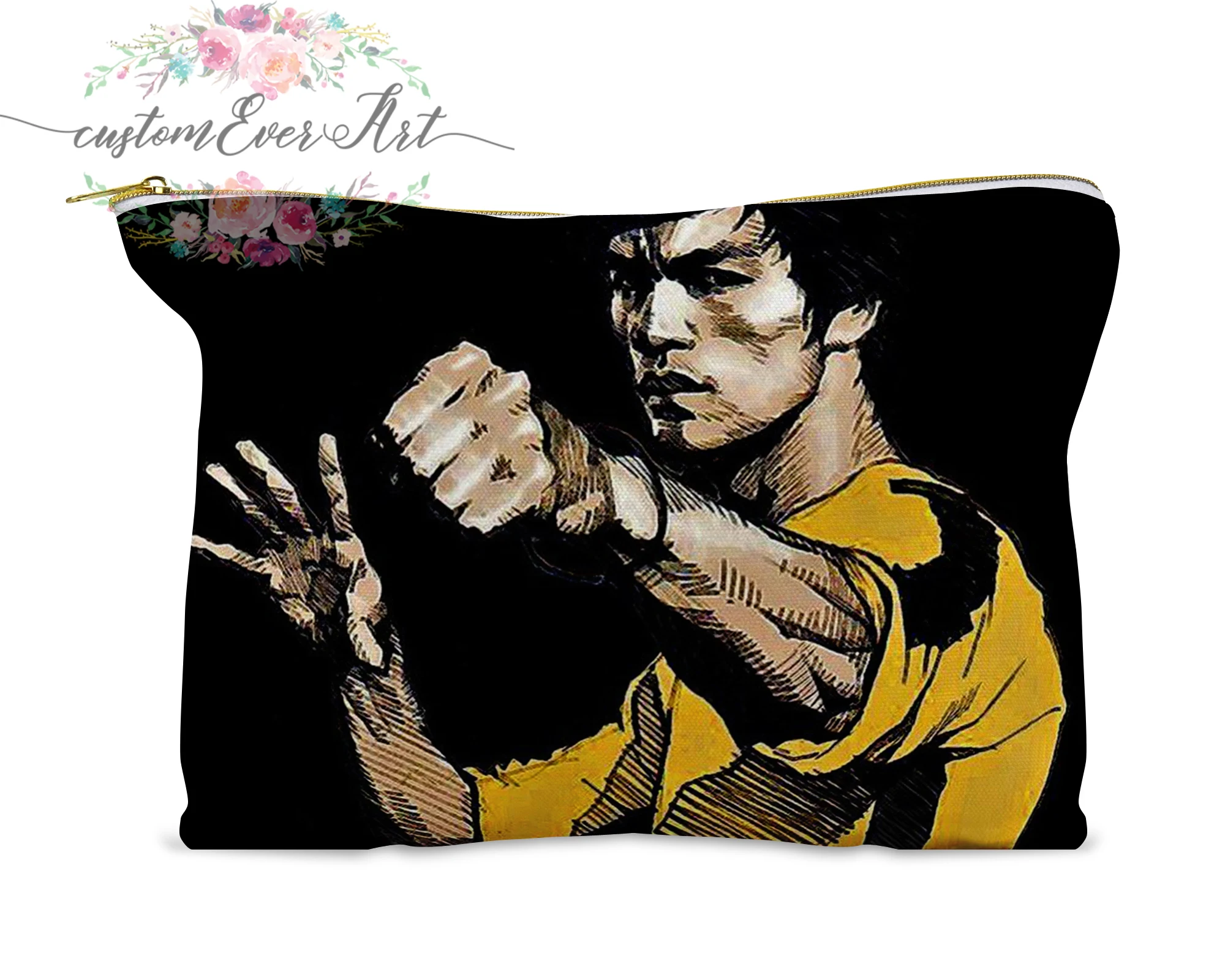 Косметичка Брюса Ли персонализированная маленькая косметичка забавный