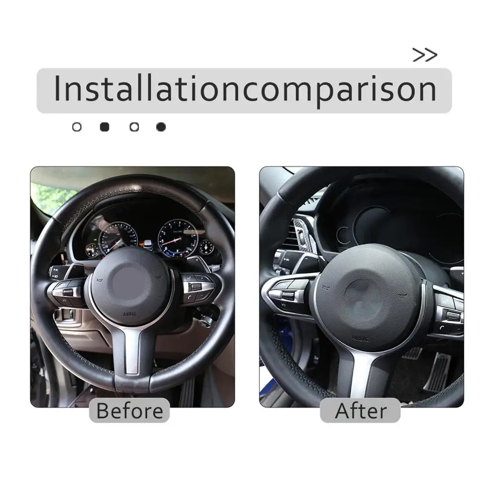 Автомобильная накладка на руль для BMW F20 F22 F21 F30 F32 F33 F36 F06 F12 F13 X5 F15 X6 F16 M Sport|Лепнина