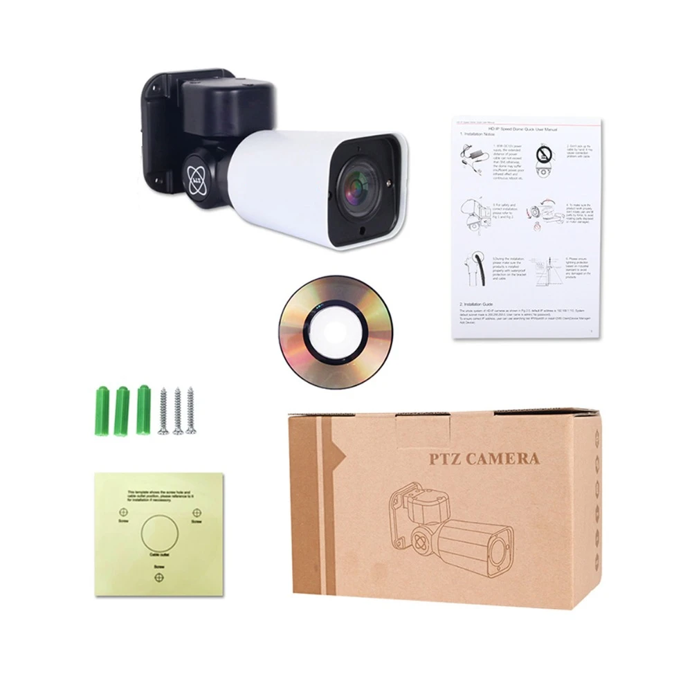 SUCAM Высокая четкость 2MP 4MP PTZ POE ip камера H.265 ONVIF Водонепроницаемая панорамированная