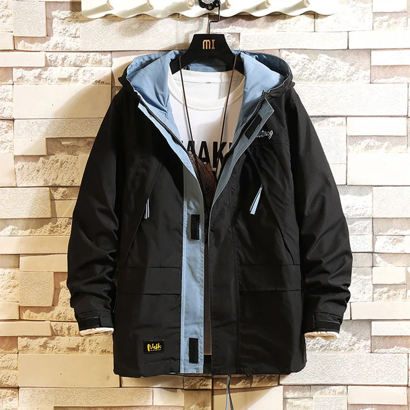 Workwear Cotton Coat Men's Autumn and Winter Thickening Jacket Trendy Loose Cotton Coat Japanese Fashion Brand plus Size Cotton