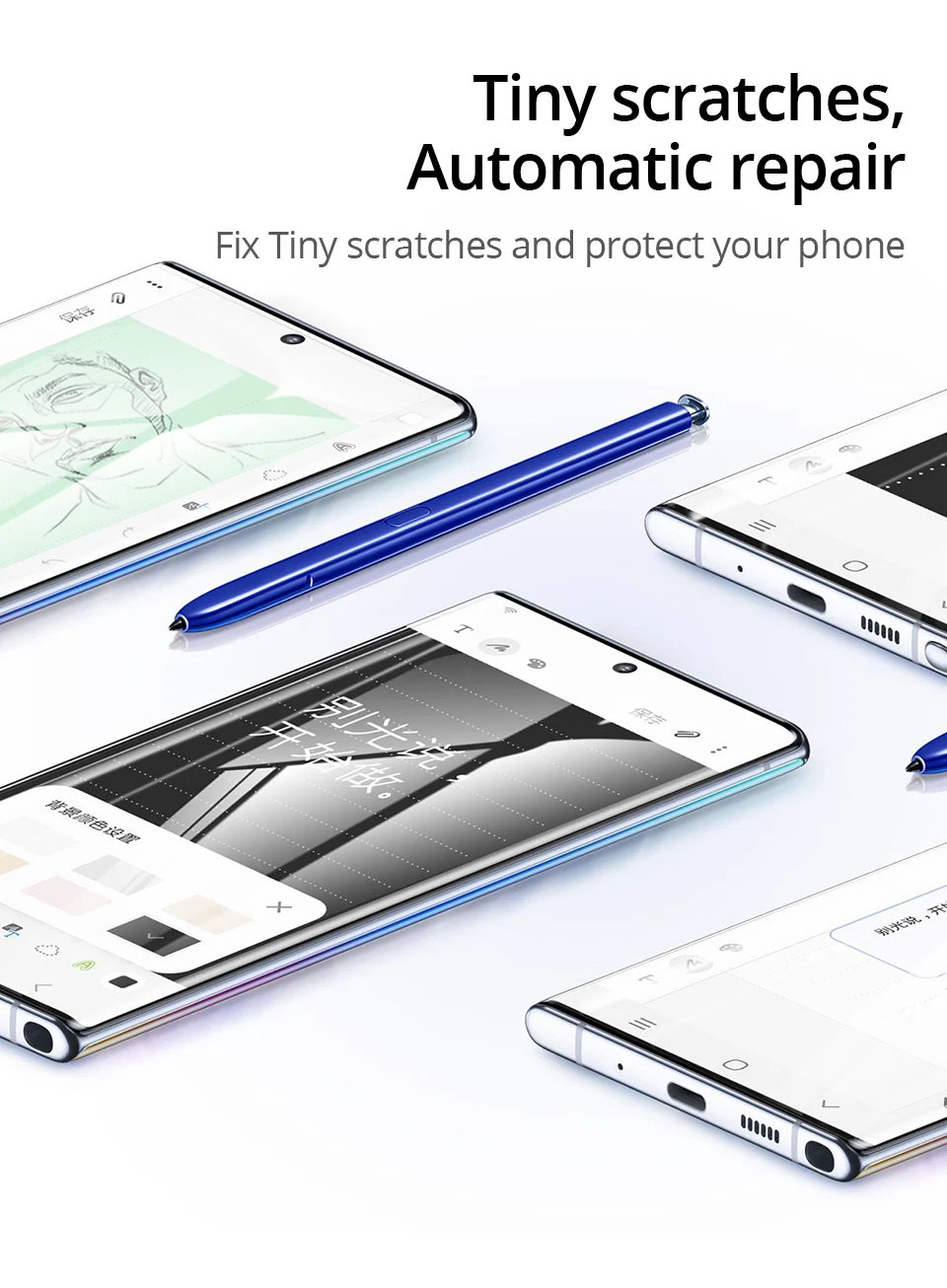 PZOZ Гидрогелевая пленка для samsung Galaxy Note 10 Plus A80 A90 Полный экран протектор Galaxy Note10 Защитные Мягкие гидрогелевые пленки