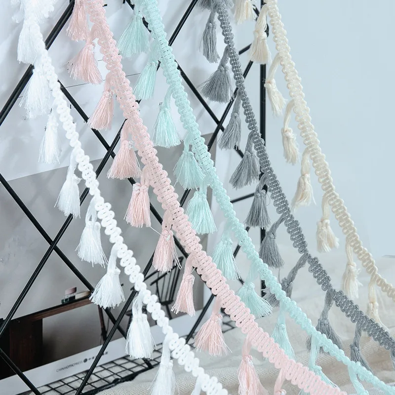 1 ярд/партия кружевная лента с кисточками 15 цветов бахрома отделка занавеска