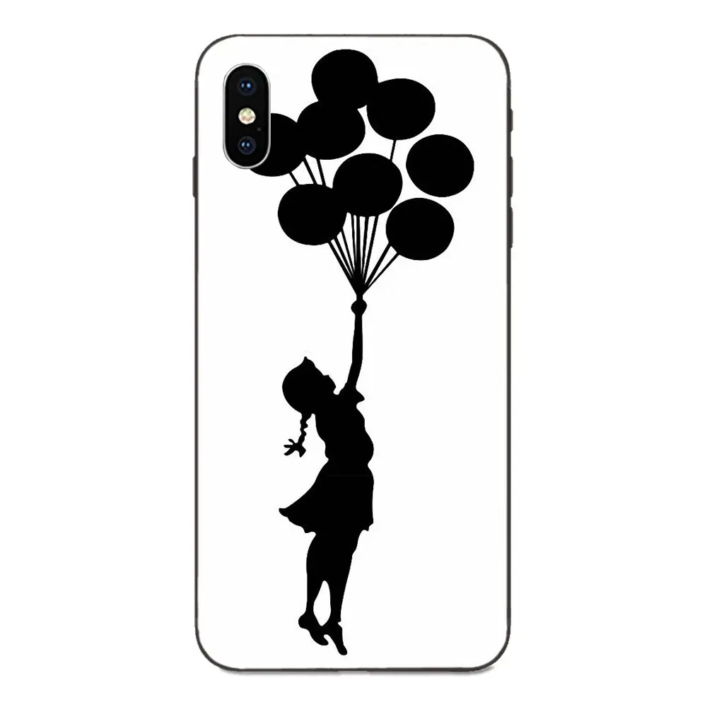 Чехол для Galaxy A10S A20S A2 Core A30S A40S A50S A70S A90 5G M10 M30S M40 Note 10 Plus Бэнкси с воздушным шаром |