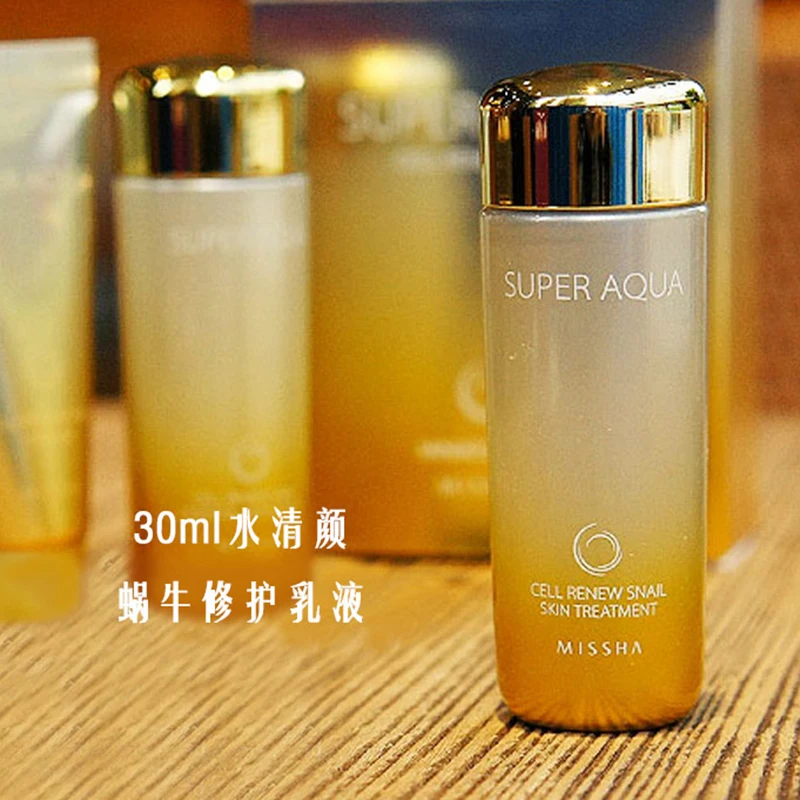 MISSHA Super Aqua Cell Renew Snail образец Размер 1 набор (очищающая пена 20 мл + лечение кожи 30