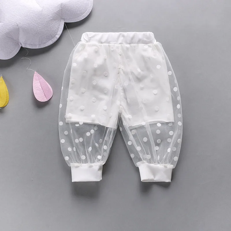 VFOCHI 2021 New Girls Pants Dot Summber Anti-mosquito Stretch Waist Kids Children Trousers Thin Baby | Детская одежда и обувь