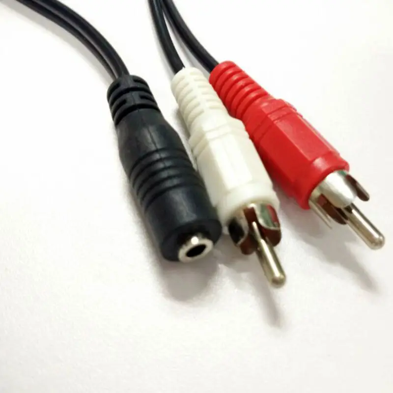 3 5 1/8 мм стерео гнездо Mini Jack на 2 RCA штекер аудио кабели Y адаптер|Кабели VGA| |
