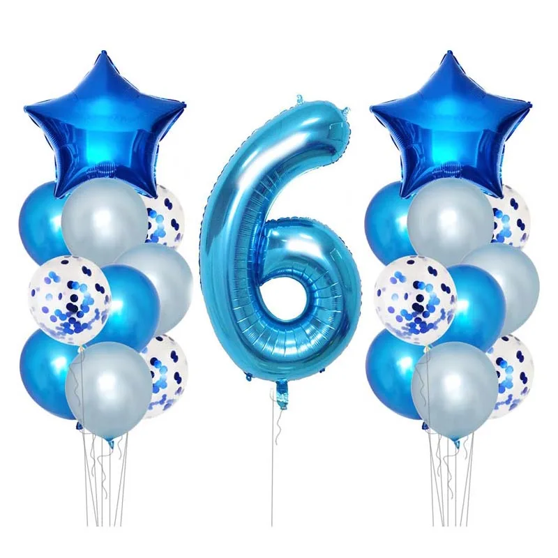 

Twins 2nd Birthday Party Decoration Blue Pink Confetti Balloons Happy 2 Years Birthday Party Decor 2 Year Old Kids Two Birthday