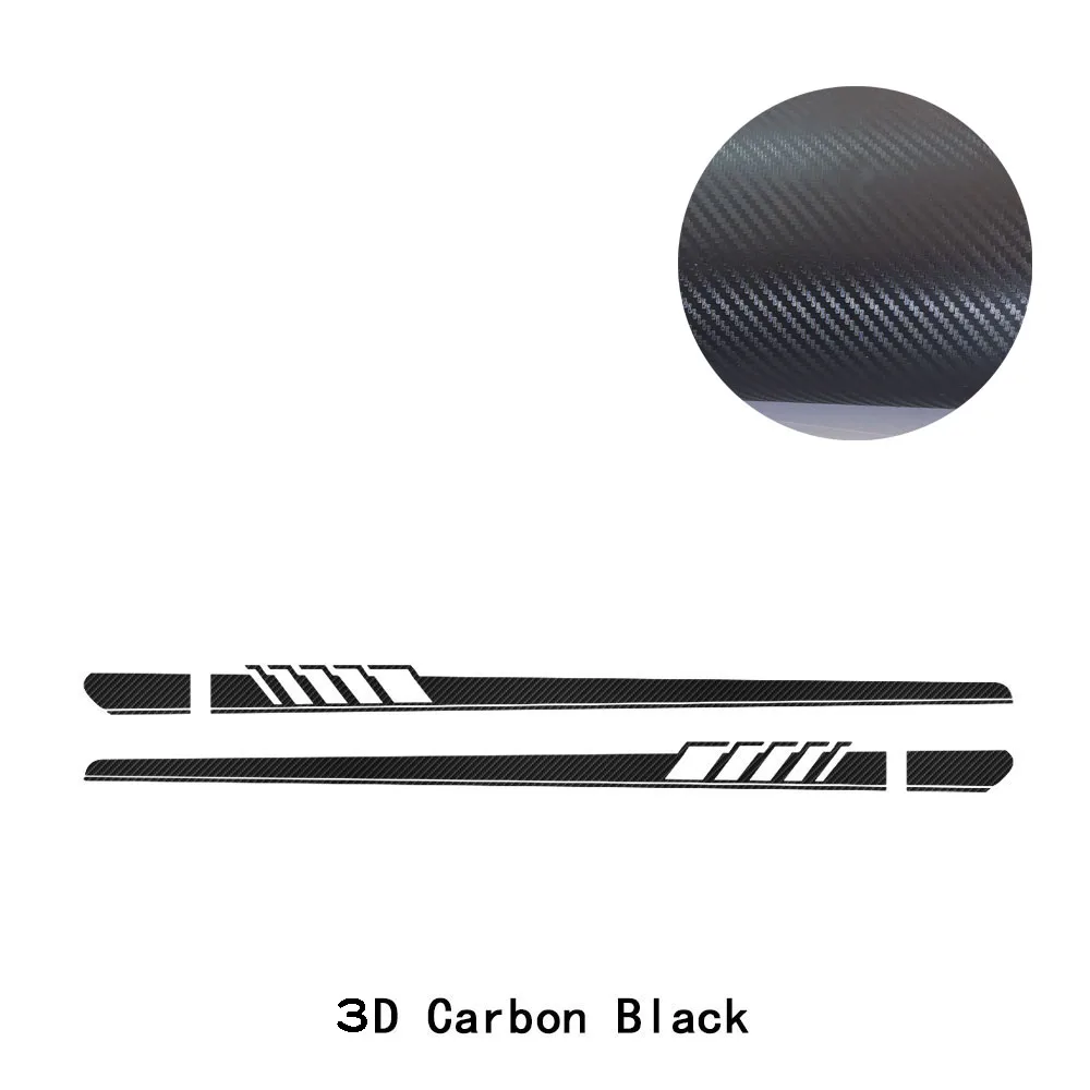 

2 Pcs Racing Sport Car Door Side Stripes Skirt Stickers Vinyl Decal For Audi A3 A4 A5 A6 A7 Q2 Q3 Q5 RS3 RS4 RS5 TT Accessories