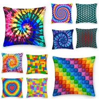 geometric decorative pillowcases cushion cover 45x45cm polyester throw pillow case colorful pillowcase kussensloop home decor