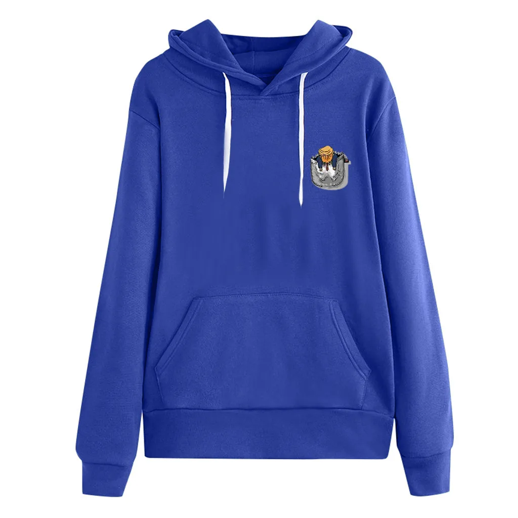 JAYCOSIN женские толстовки 2019 длинный рукав толстовка с капюшоном пуловеры топы худи