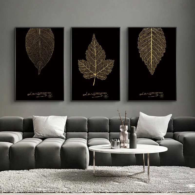 Скандинавский природный пейзаж постеры и принты абстрактные листья дерева холст