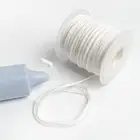 Белая свеча, фитильный хлопок 1 рулон 200 средства ухода за кожей стоп 61 м лампы в форме свечи тканые фитиль для лампы в форме свечи с хлопчатобумажной основой Вощеная фитиль 