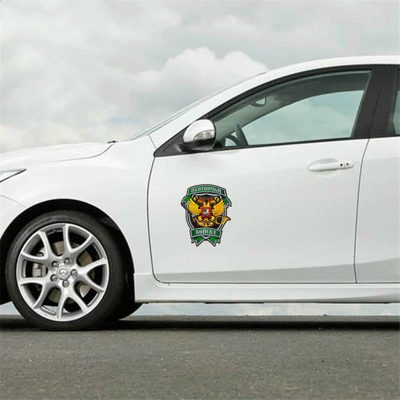 

Car-Sticker Automobiles Motorcycles Window Bumper Laptop Vinyl Decal PVC Decorative Goods10x15cmDouble Eagle Hunting Force Badge