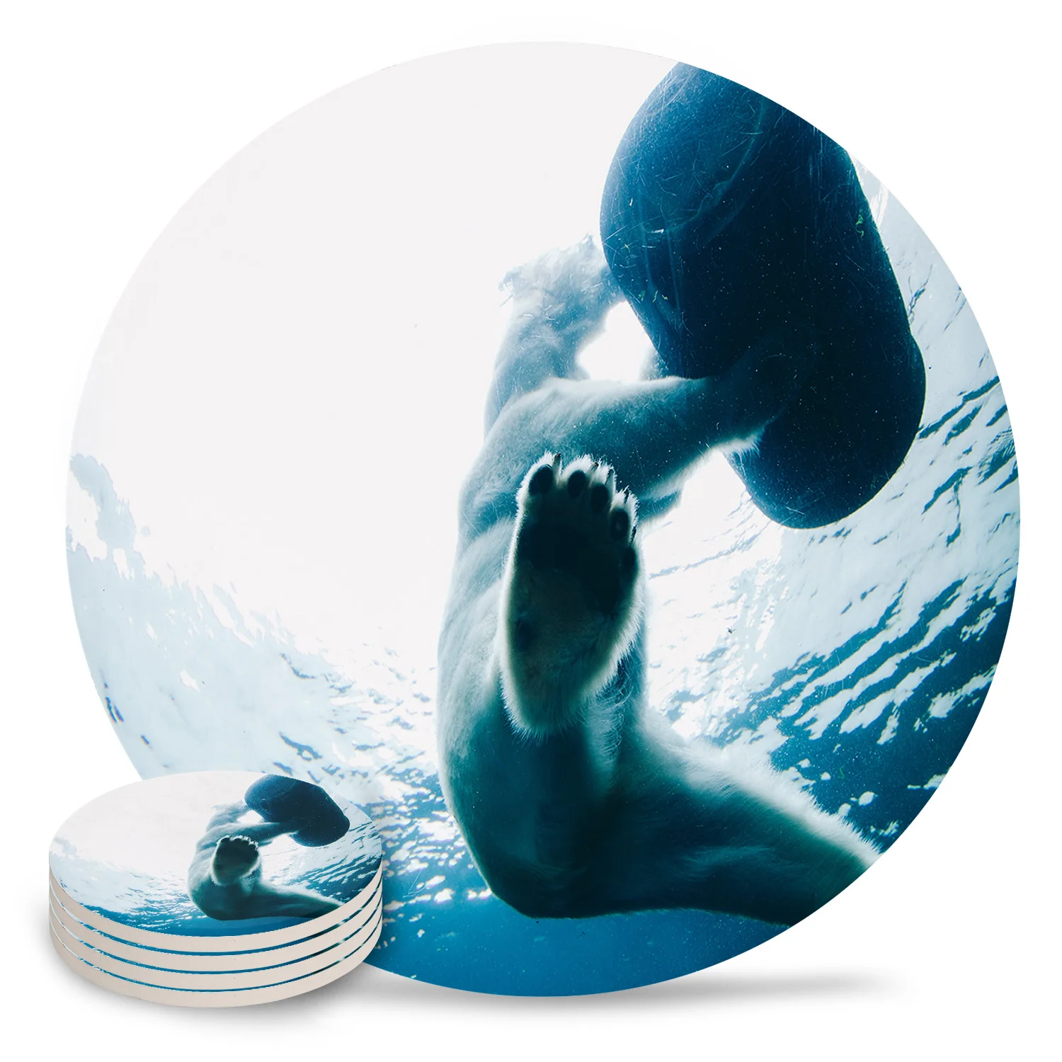 Полярный медведь ведро море подставка с животными термостойкая чашка кружка