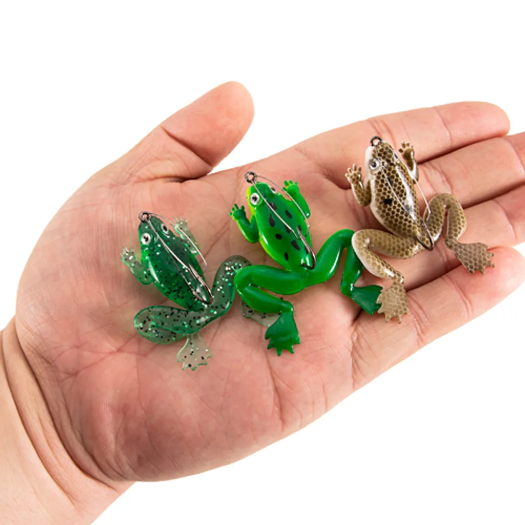 Рыболовная Приманка в виде лягушки искусственная рыболовная силиконовая