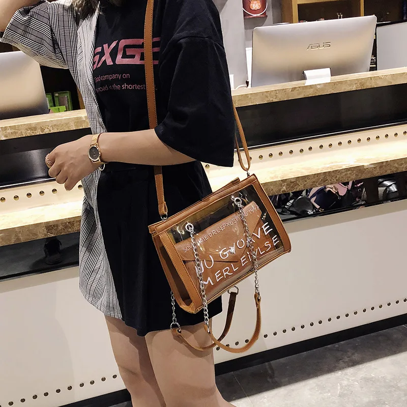 Luyo летние пляжные прозрачные роскошные сумки женские дизайнерские пластиковые