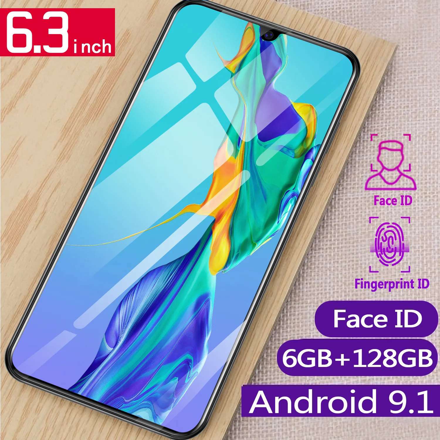 Смартфон P35 MTK6595 6 3 дюймовый FHD мобильный телефон 1080*2320 3G разблокированный