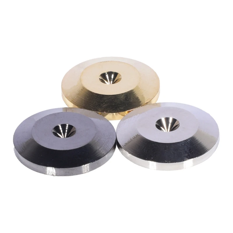 

8 Pcs 25x5mm Universal Aluminum Alloy Speaker Spikes Pads Speaker Shock Base Pad Isolation Stand Feet Cone Base Mats Floor 40JB