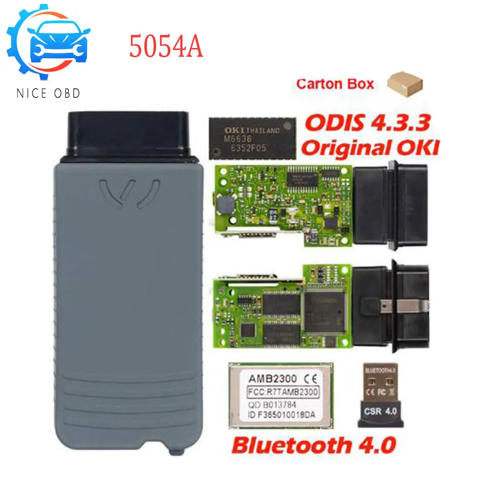 5054A ODIS v4.3.3 5054 Oki 5054A v4.3.3 полный oki чип AMB2300 поддержка UDIS OBD 2 диагностический инструмент сканер OBD2 диагностический инструмент