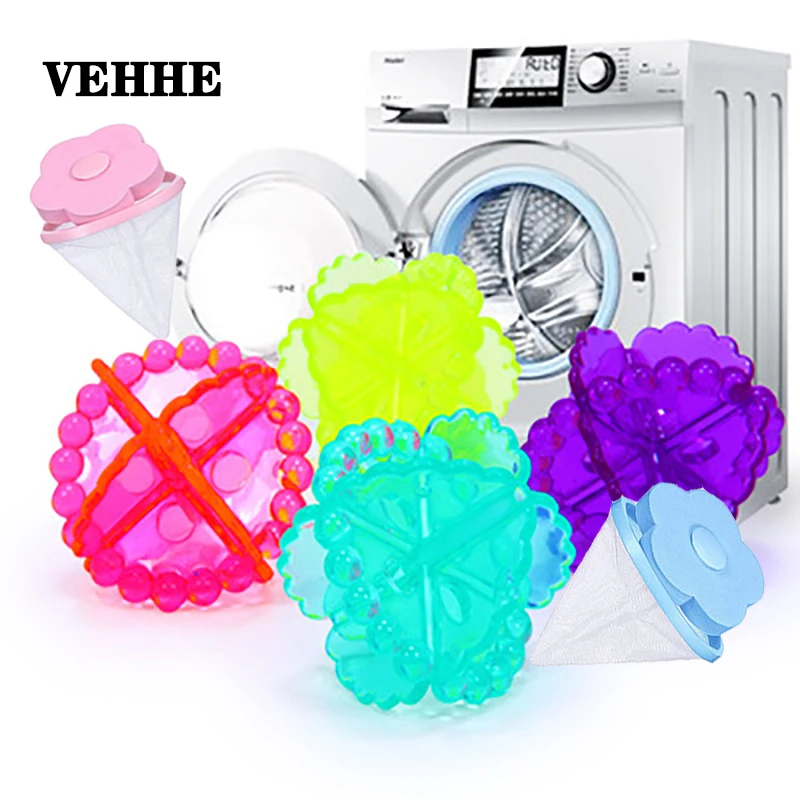 

VEHHE Reusable Washer Hair Catcher Washing Laundry ball Machine Filter Net Collect Lint Dirty Sponge Floating Hair Filter Pouch