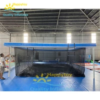 high quality pvc inflatable sea pool with net floating pool for yacht
