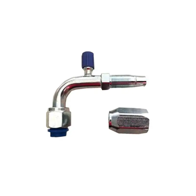 

#10-10 STEEL AUTOMOTIVE QUICK CONNECT FITTING O-RING FEMALE 90° ELBOW WITH LOW PRESSURE VALVE OEM NO.K479961010