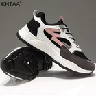 Женские кроссовки; Обувь на шнуровке; Модная удобная повседневная обувь; Сезон осень; 2020; Лидер продаж; Женская обувь на плоской платформе; Разноцветные